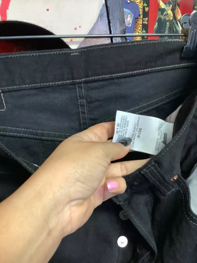 Levi's 501 Black Jeans