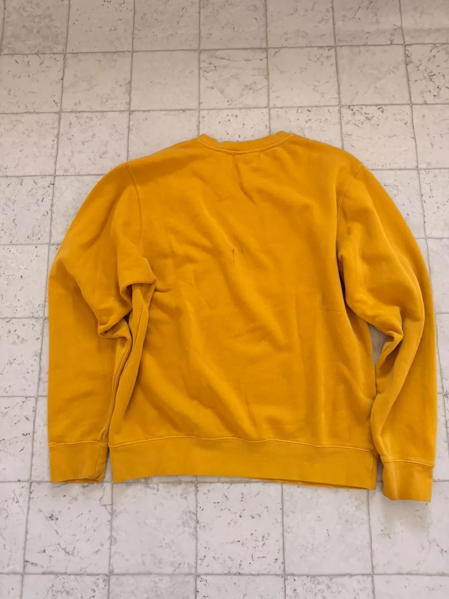 HWD Graphic Print Yellow Crewneck Sweatshirt