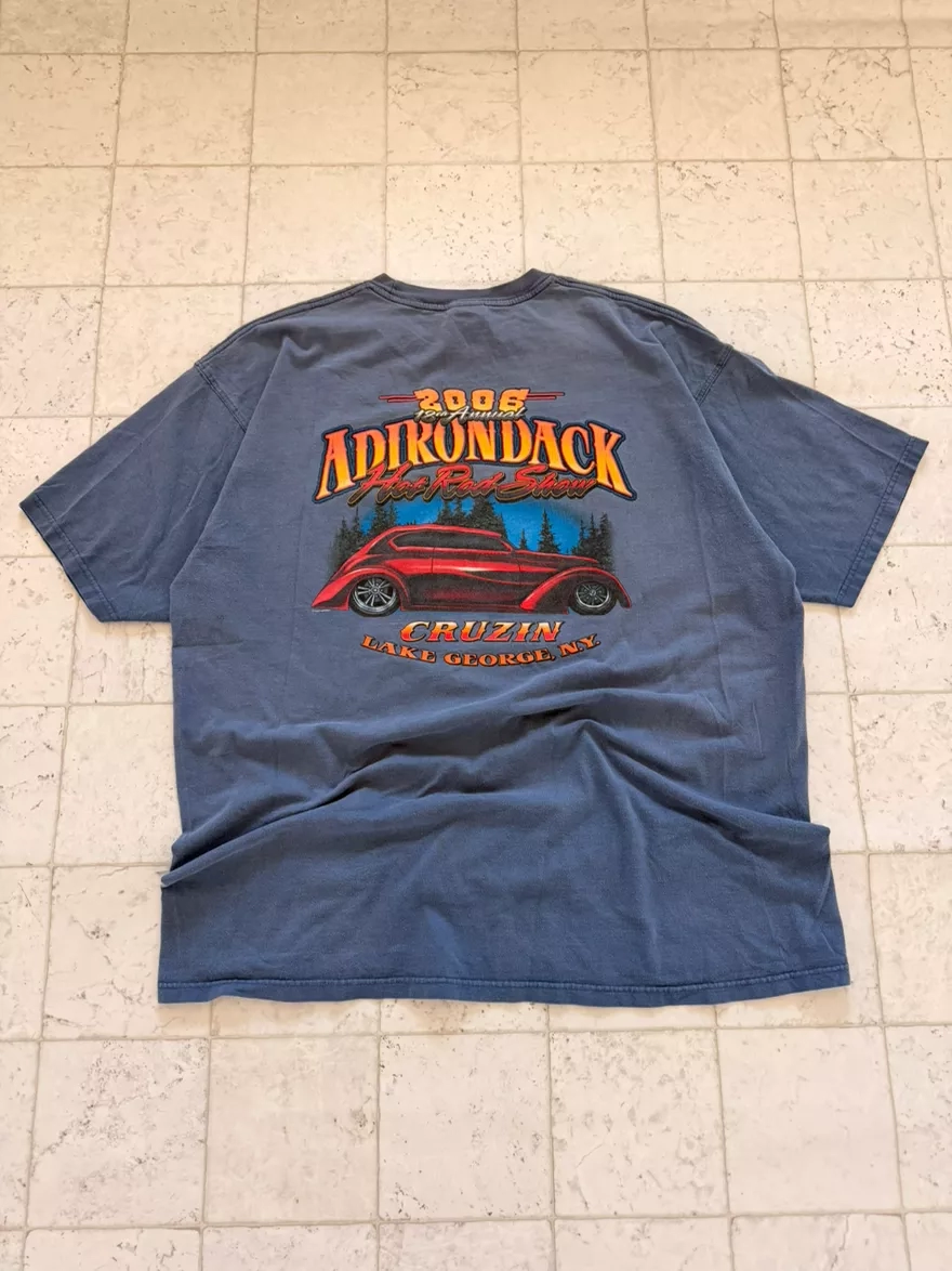 Vintage 2006 Adirondack Hot Rod Show Tee