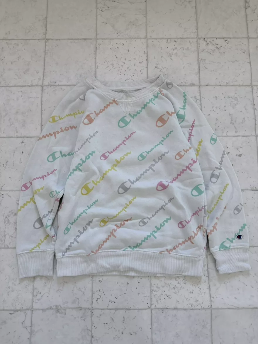 Champion All Over Print Crewneck Sweatshirt