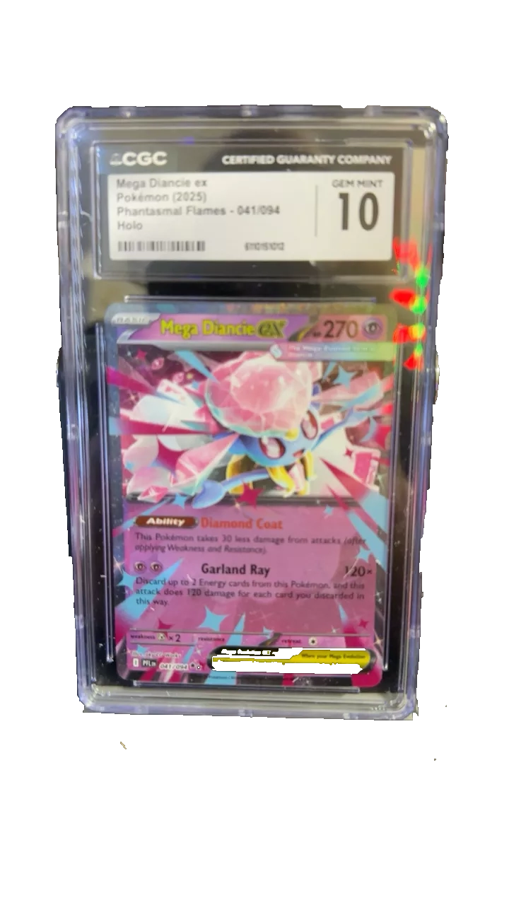 CGC 10 Mega Diancie EX Pokemon Card Phantasmal Flames