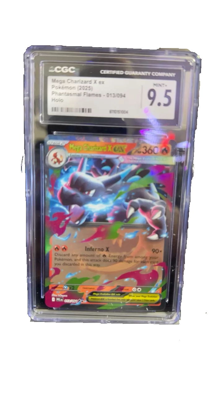 CGC 9.5 Mega Charizard X ex - Phantasmal Flames Holo Pokemon Card