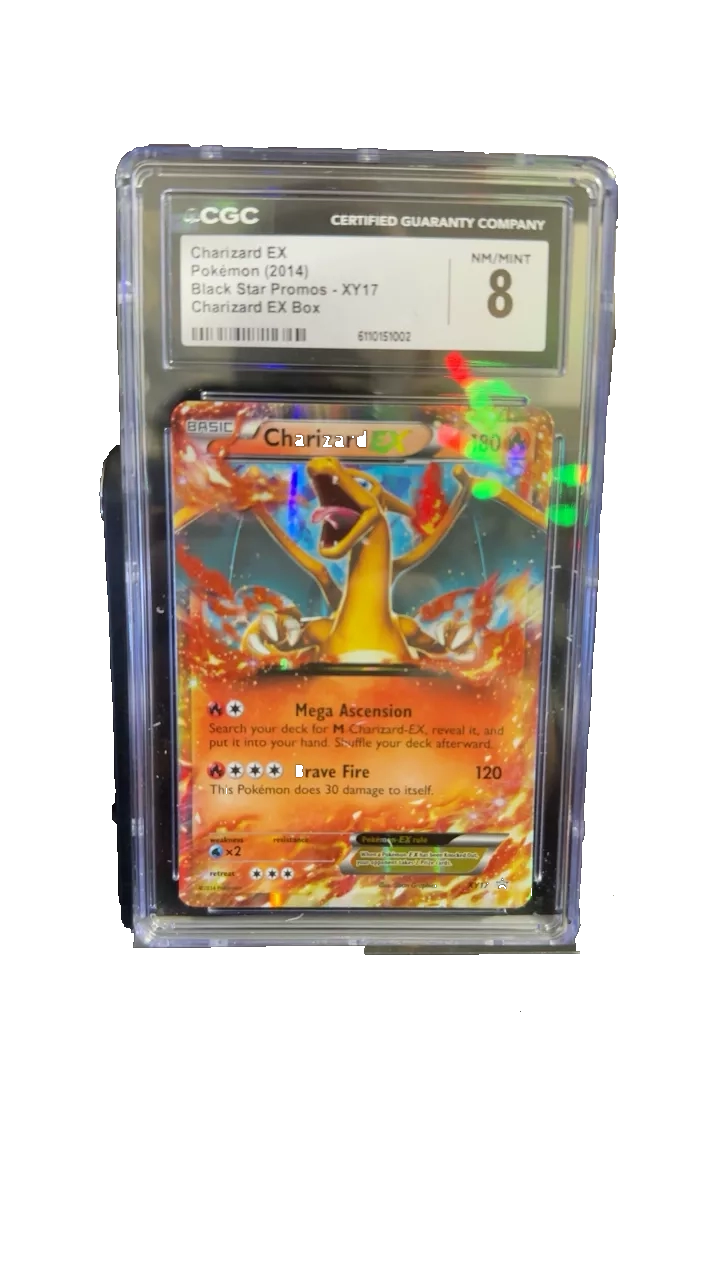 CGC 8 NM/Mint Charizard EX XY17 Black Star Promo Pokemon Card