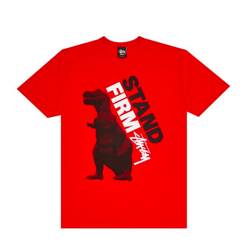 Stussy T Shirt Dino Stand First Red