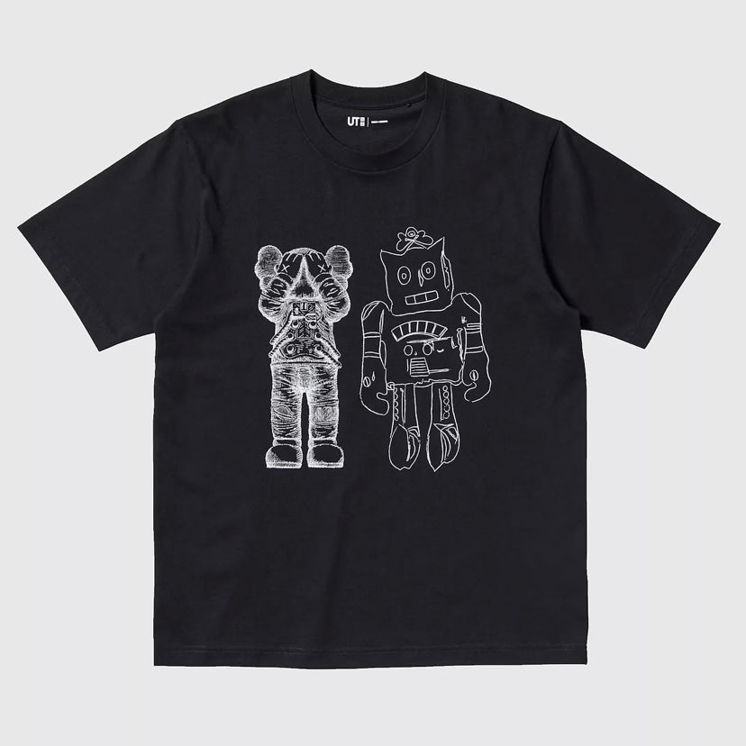 Kaws x Andy Warhol T Shirt Black
