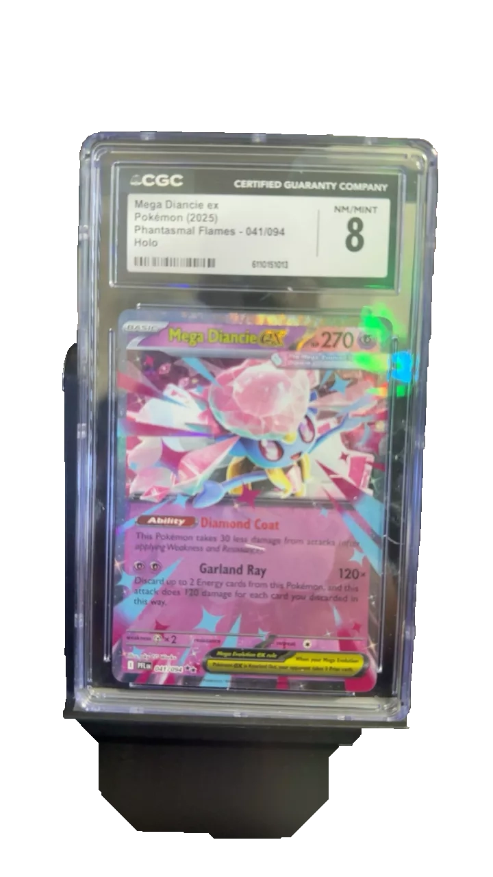 CGC 8 Mega Diancie ex Pokémon Holo