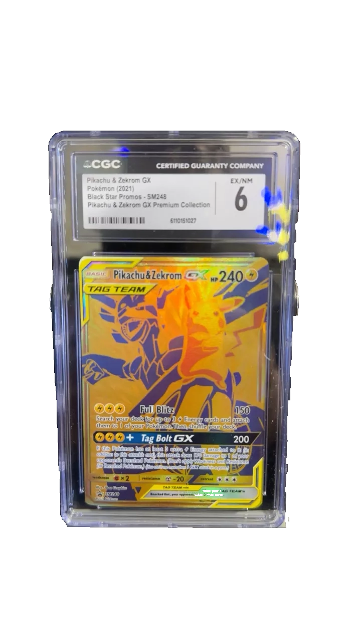 Pikachu & Zekrom GX CGC 6