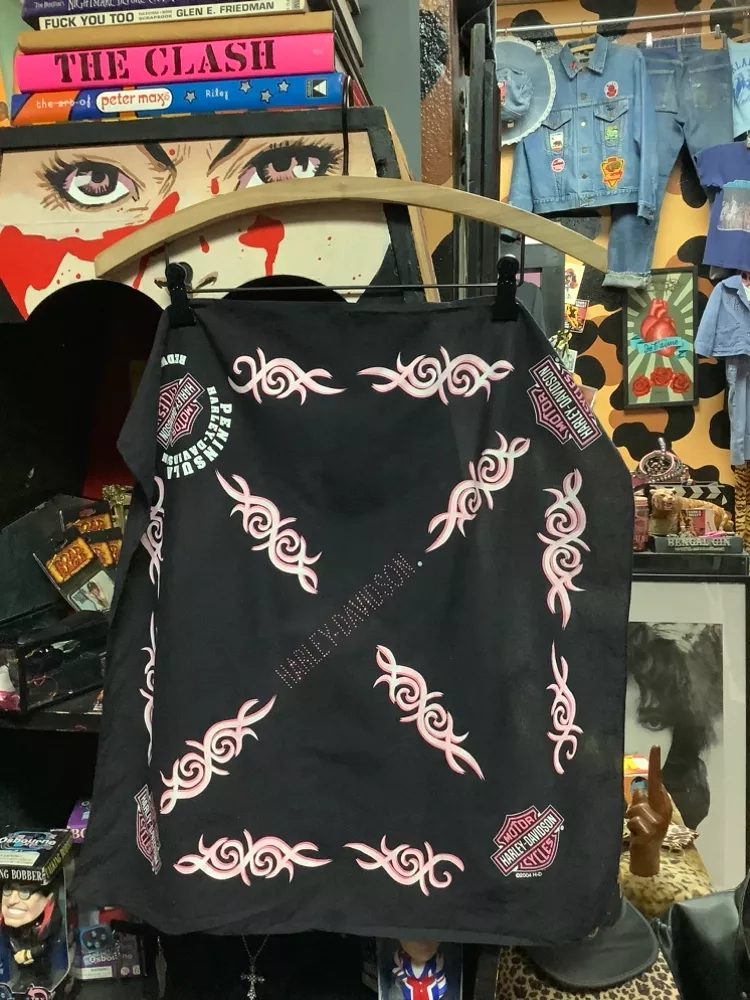 Vintage Harley-Davidson Tribal BLing Scarf