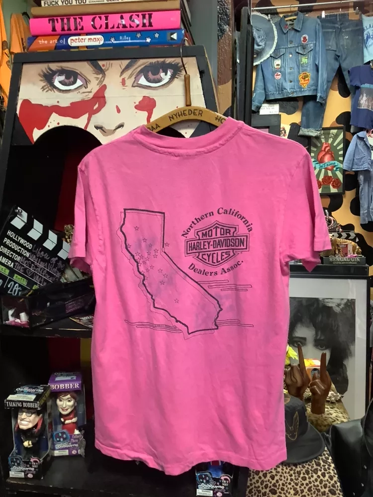 Vintage HarLey Davidson Redwood Run 13th Annual Pink T