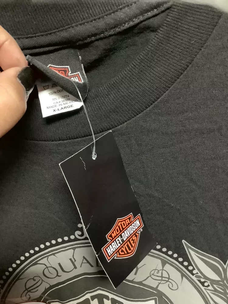 2018 NWT Monterey CaLifornia Harley-Davidson Black Graphic Tee