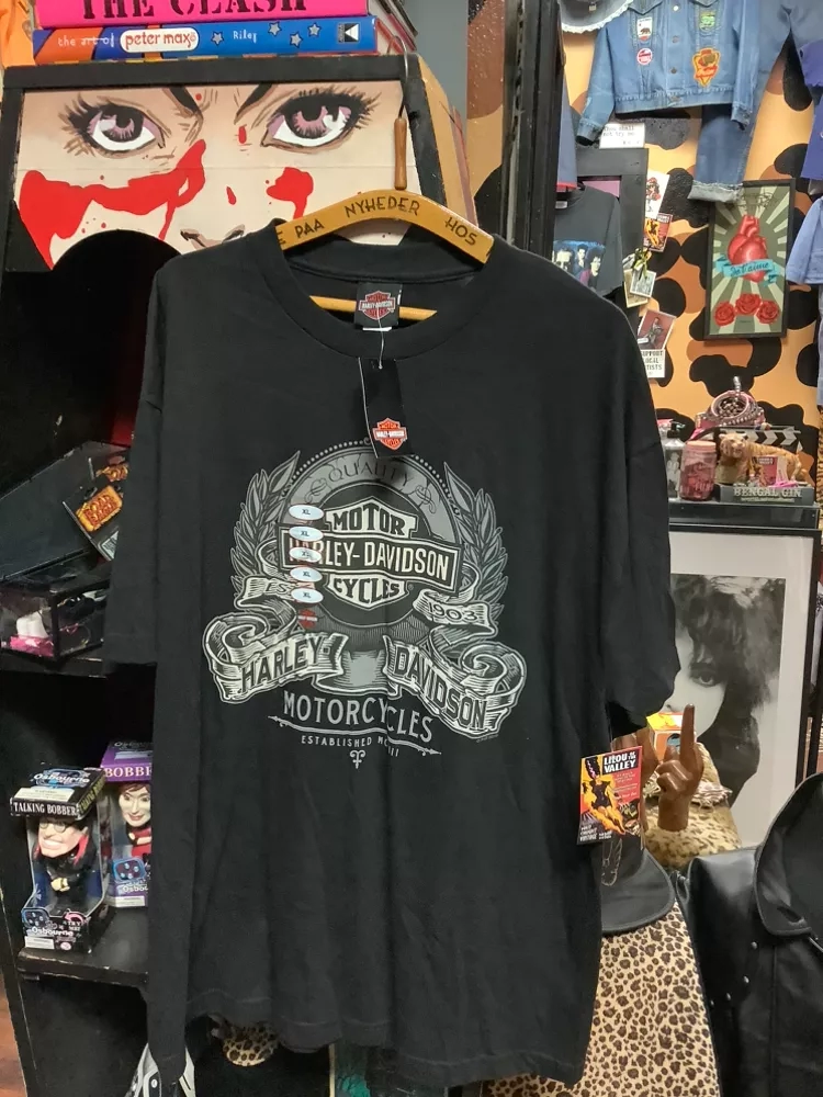 2018 NWT Monterey CaLifornia Harley-Davidson Black Graphic Tee