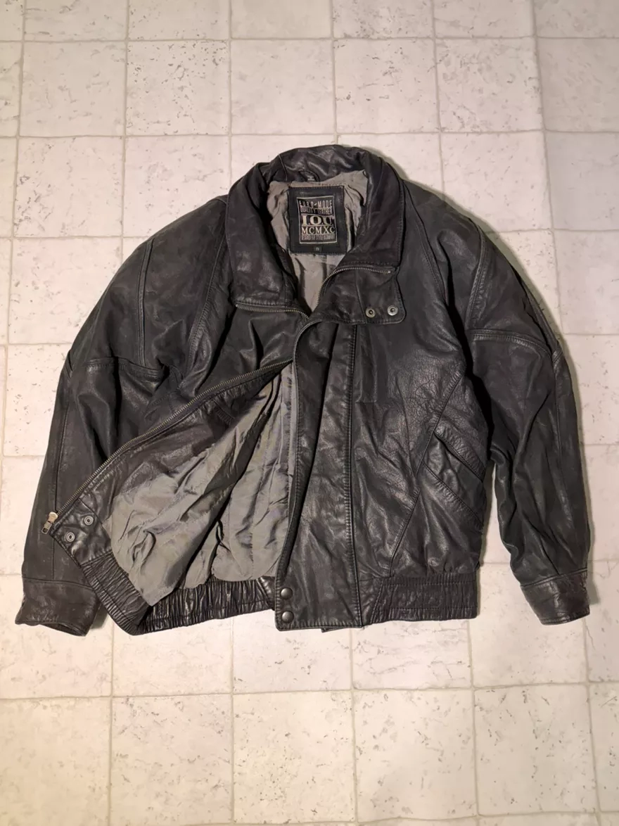 Vintage 'I.O.U' Leather Jacket