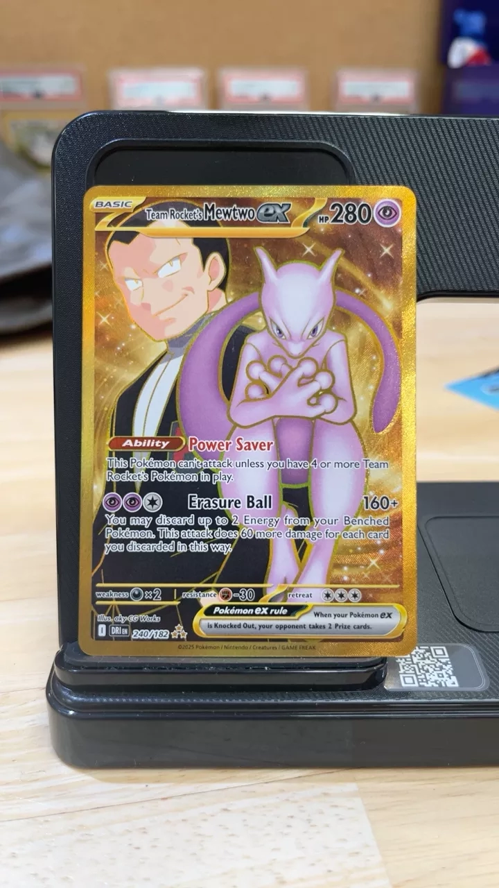 Destined Rivals Team Rocket's Mewtwo EX Card 240/182