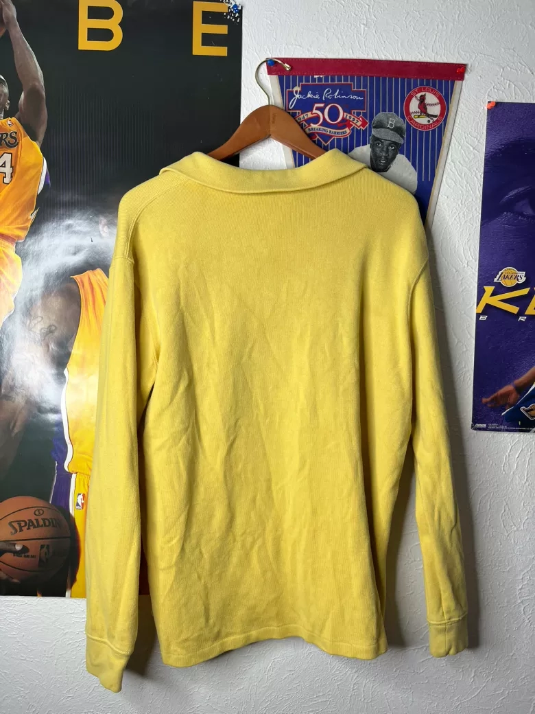 Vintage Polo Ralph Lauren Yellow Quarter Zip Pullover