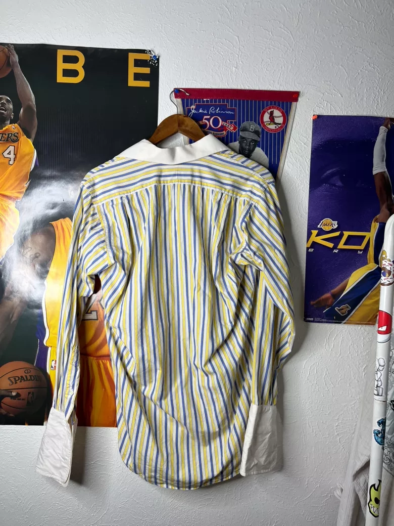 Burberrys Vintage Striped Button-Up Shirt