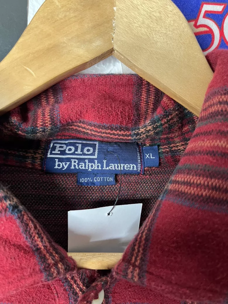 Vintage Polo Ralph Lauren Red Plaid Shirt