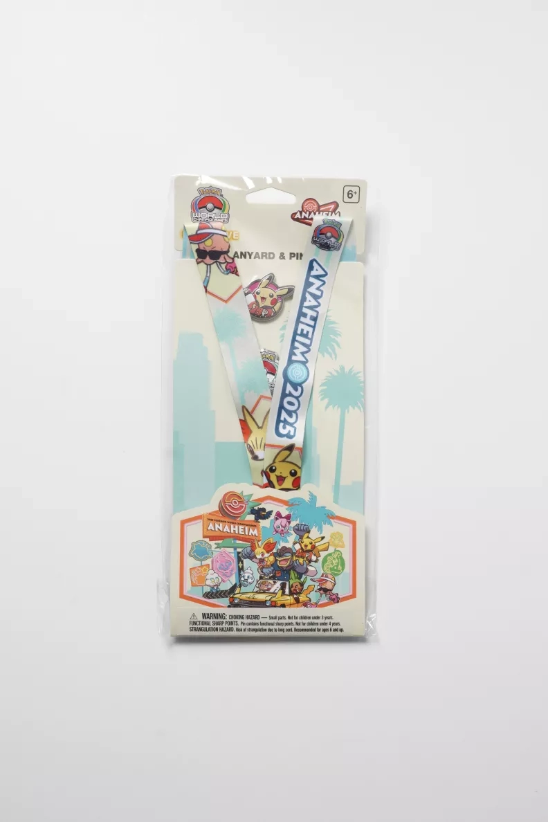 Pokemon World Championship Anaheim 2025 Lanyard Pin Set