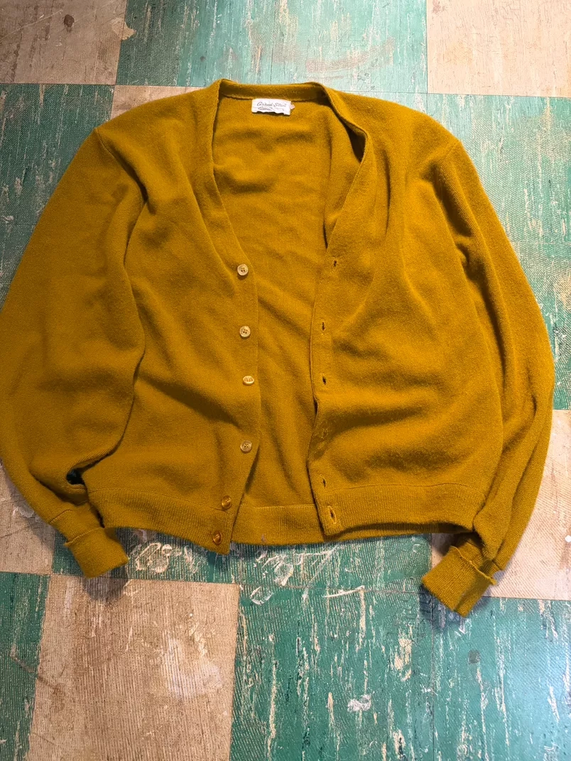 60s Mustard yellow Garand Studio Cardigan