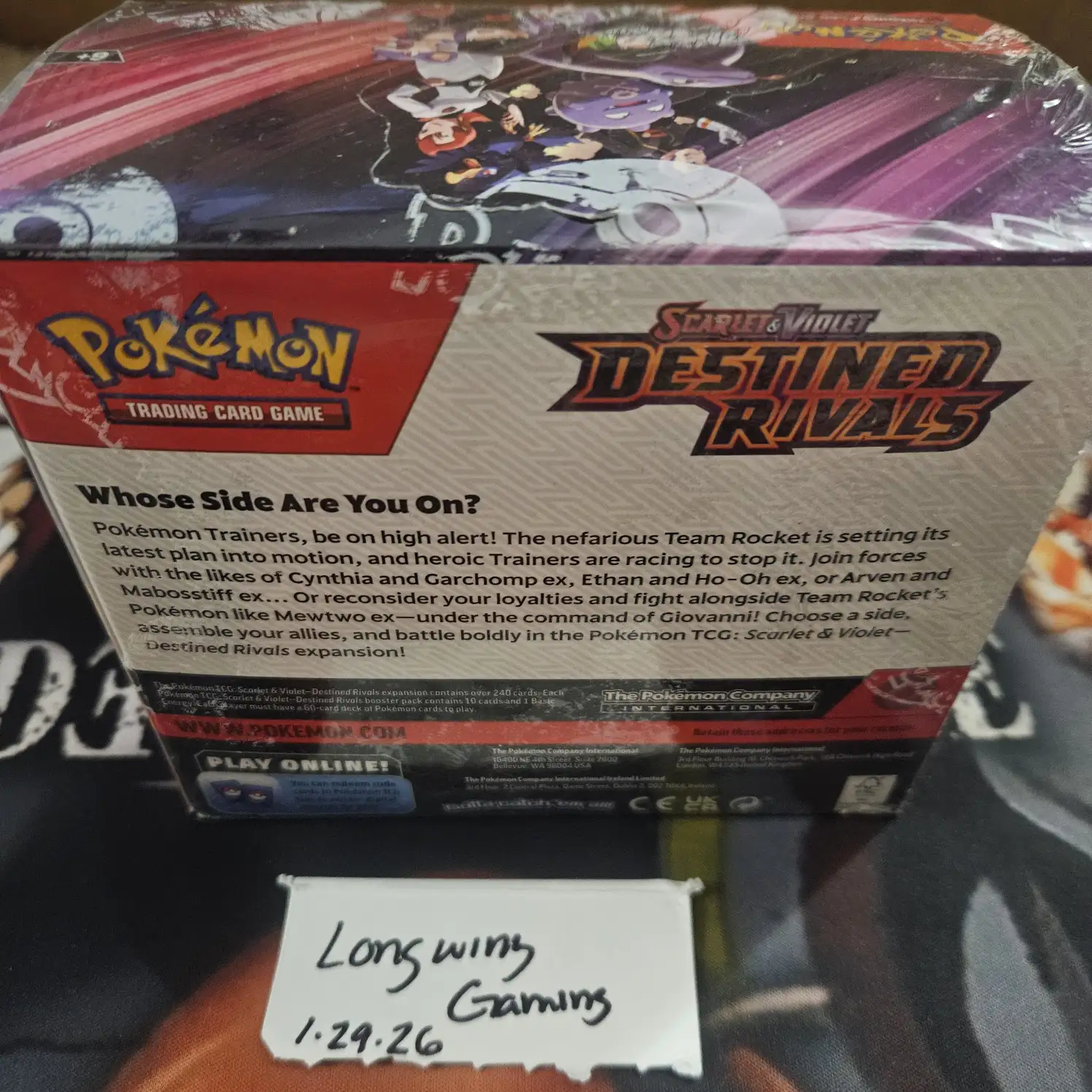 Pokemon Destined Rivals Booster Box