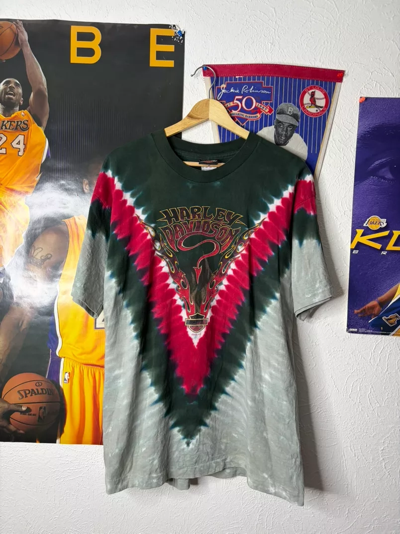 Vintage Harley Davidson Tie-Dye T-Shirt