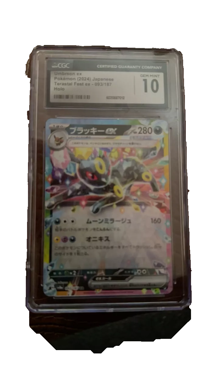 Umbreon EX Japanese Terastal Fest 093/187 Holo Pokemon Card CGC Gem Mint 10