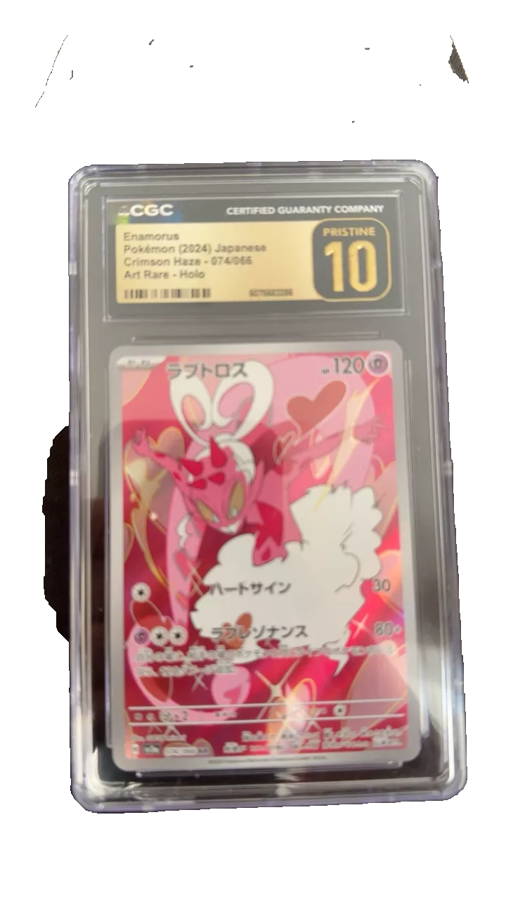 Enamorus Pokémon (2024) Japanese Crimson Haze Art Rare Holo CGC Pristine 10