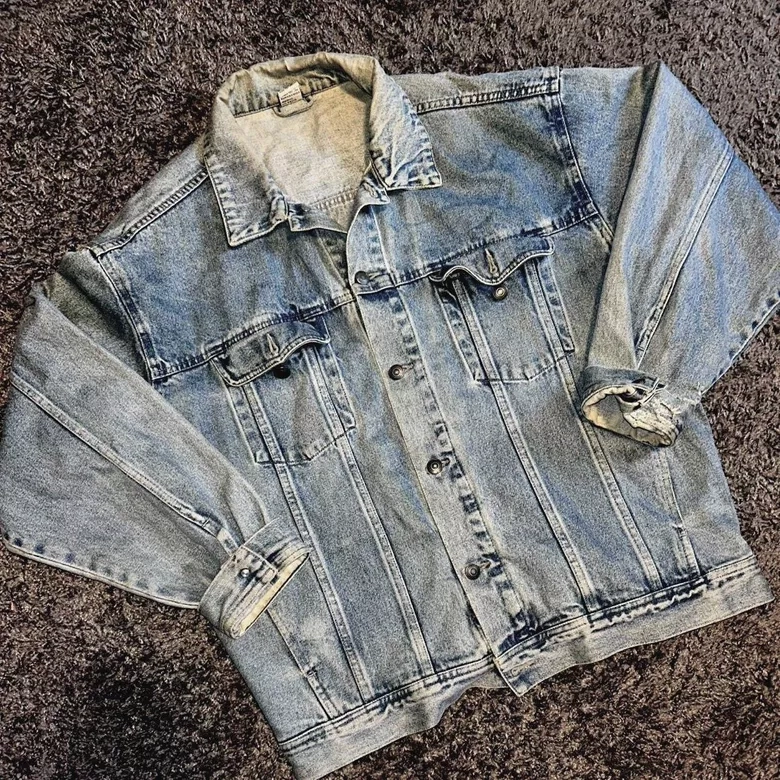 Classic Faded Vintage Wash Denim Jacket