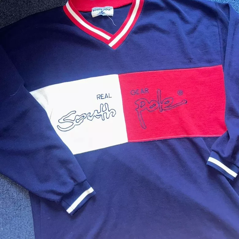 South Pole "Real Gear" Colorblock V-Neck Sweatshirt