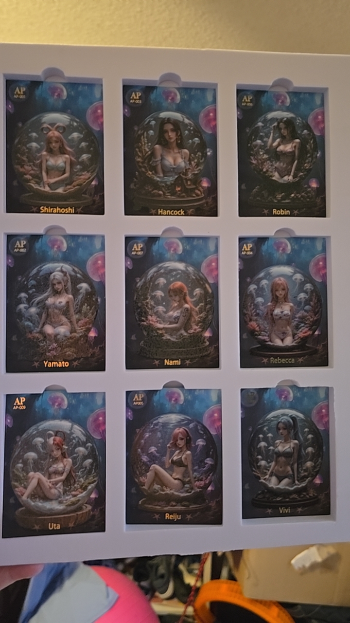 Anime Waifu Character Trading Cards - Limited Edition