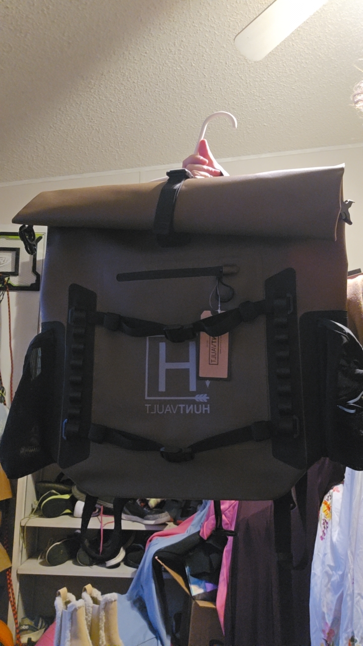 Huntvault Roll-Top Backpack - Durable & Waterproof