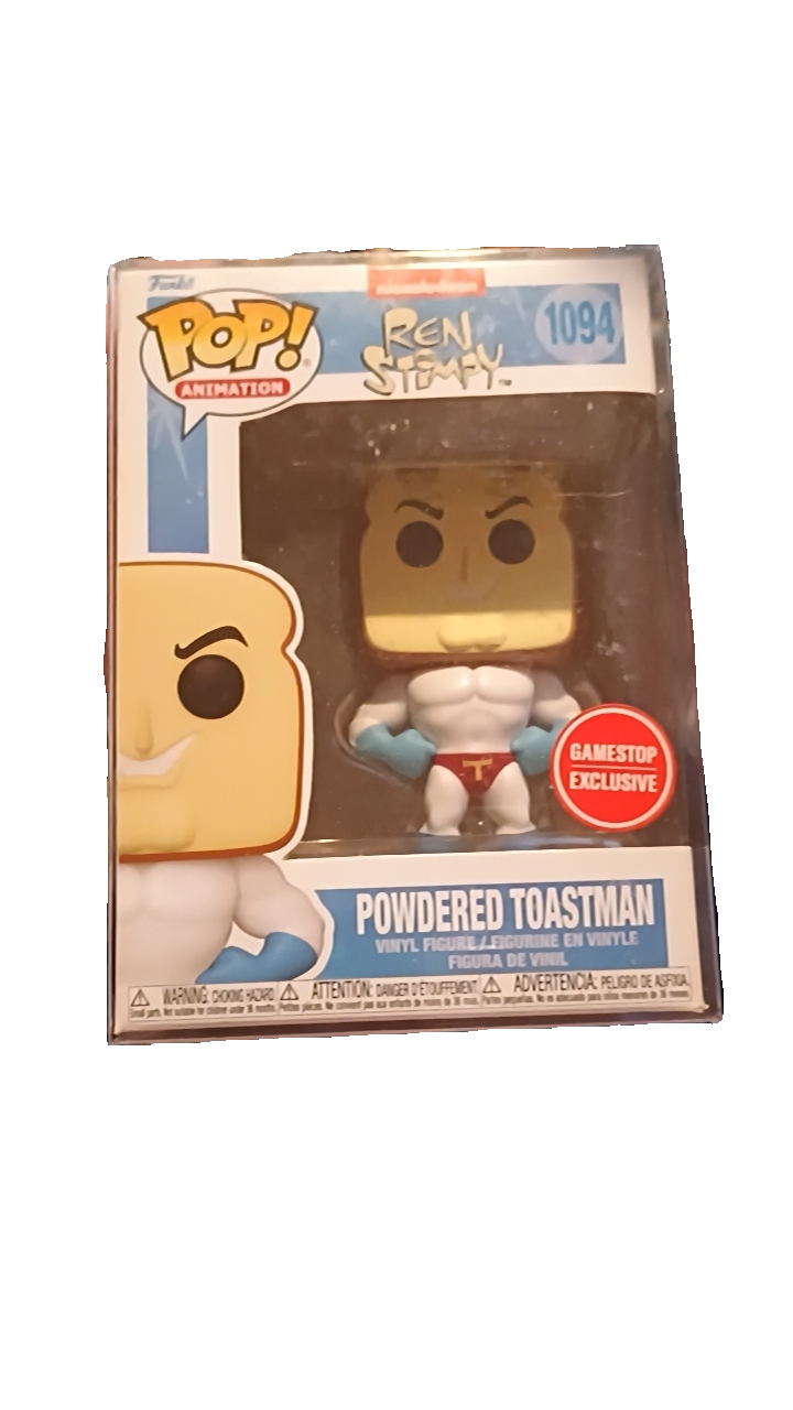 Funko Pop! Animation Ren & Stimpy Powdered Toastman Vinyl Figure #1094 - GameStop Exclusive