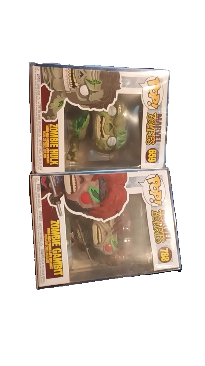 Funko Pop! Marvel Zombies Hulk & Gambit Figures
