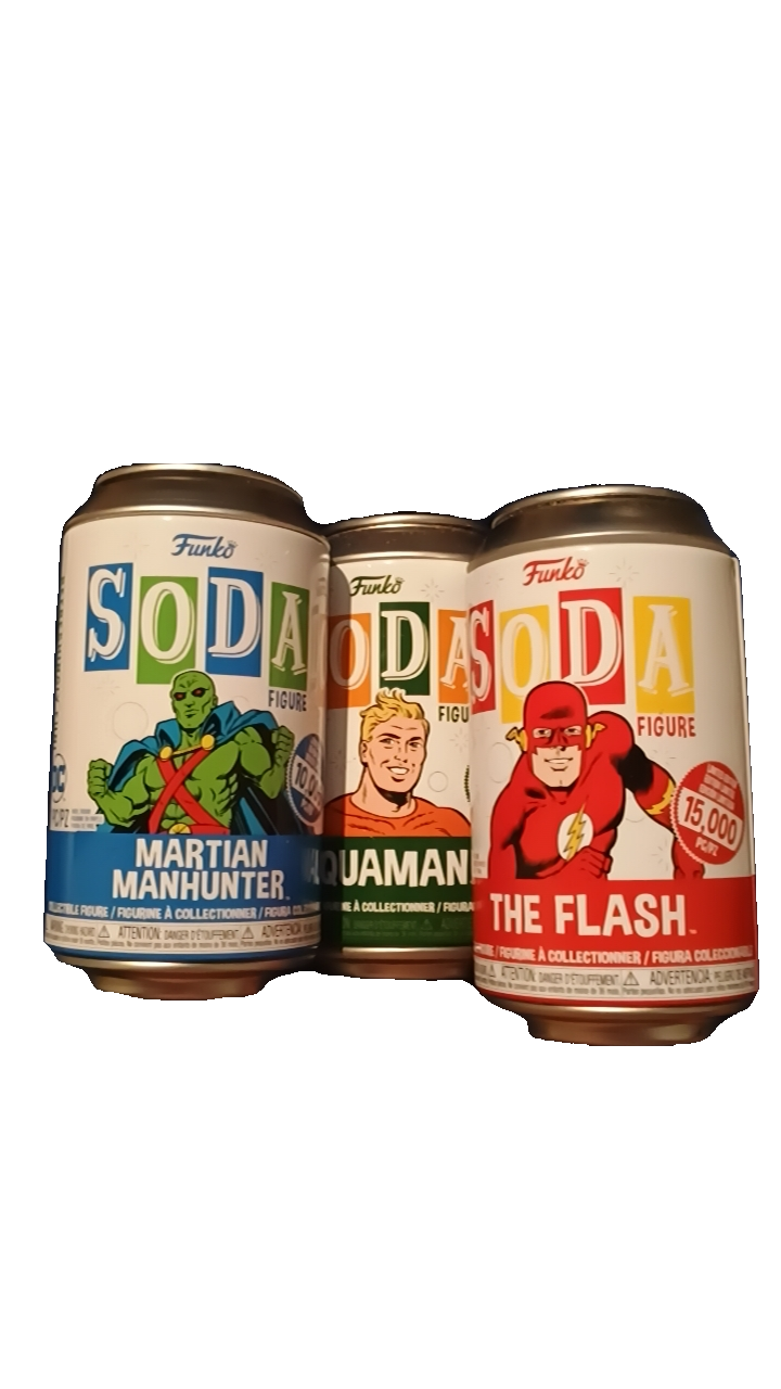 Funko DC Comics Soda Figures - Martian Manhunter, Aquaman, The Flash