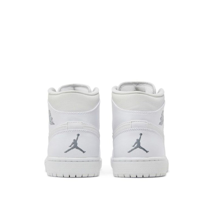 Jordan 1 Mid Triple White