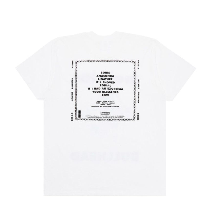 Supreme T Shirt Melvins Bullhead White