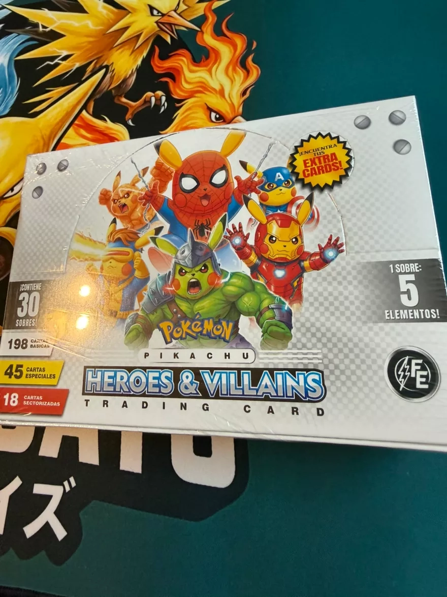 Pokemon Pikachu Heroes & Villains Trading Card Box