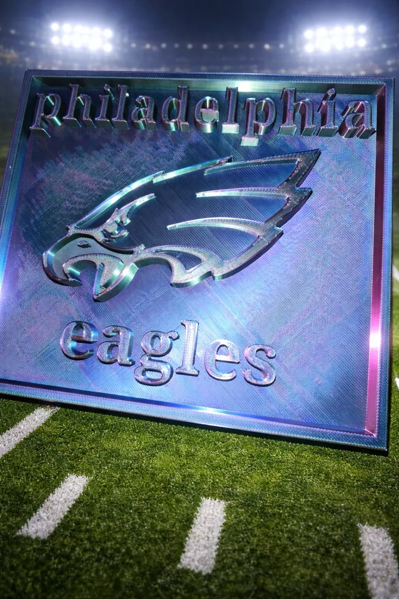 Philadelphia Eagles Metal Logo Display