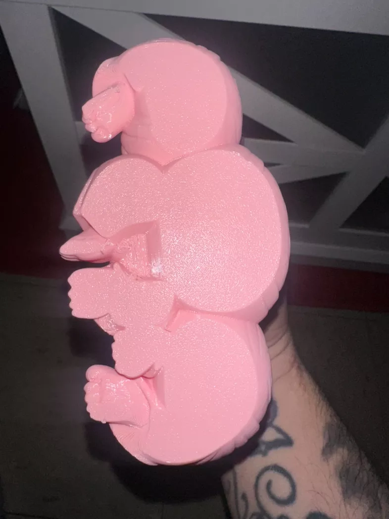 Three Pink Laughing Buddha Figurines - See, Speak, Hear No Evil