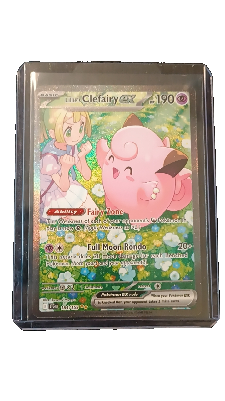 Lillie's Clefairy EX 184/159 Scarlet & Violet Full Moon Rondo Pokemon Card