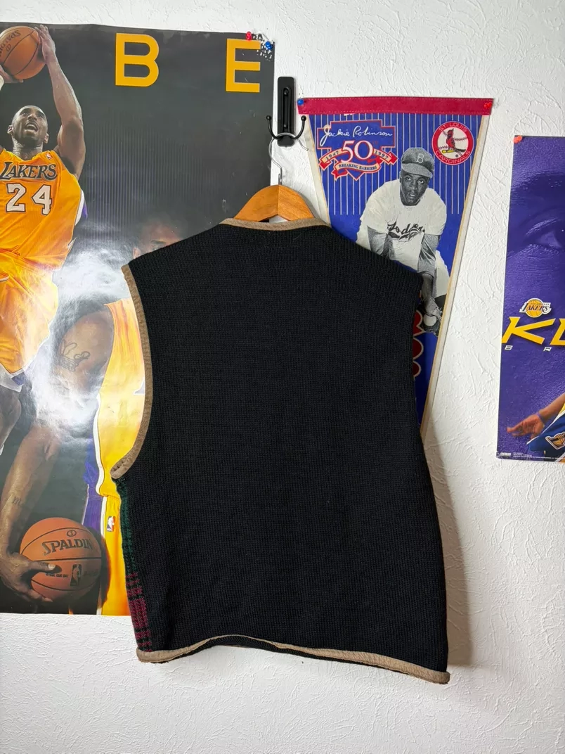 Tommy Hilfiger Vintage Plaid Knit Vest