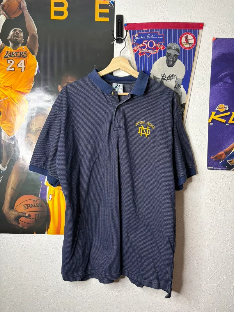 Vintage Notre Dame Fighting Irish Dynasty Polo Shirt