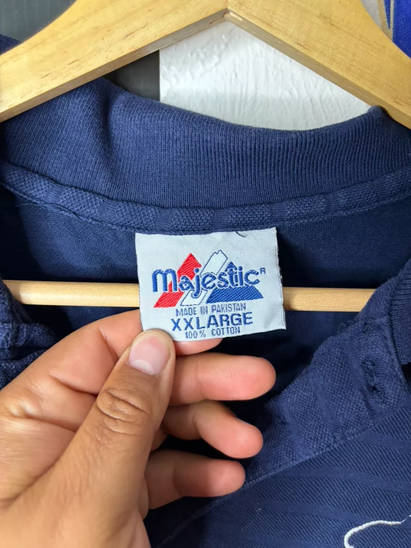 New York Yankees Navy Blue Striped Polo Shirt