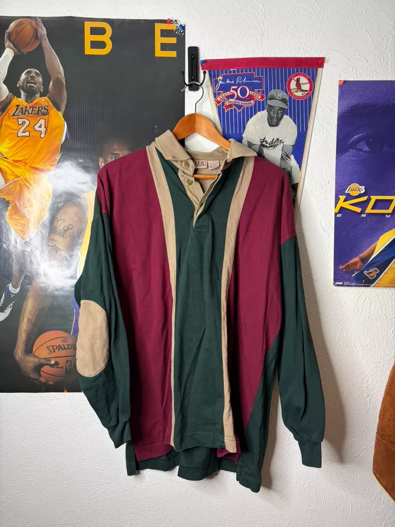 Vintage Colorblock Rugby Shirt