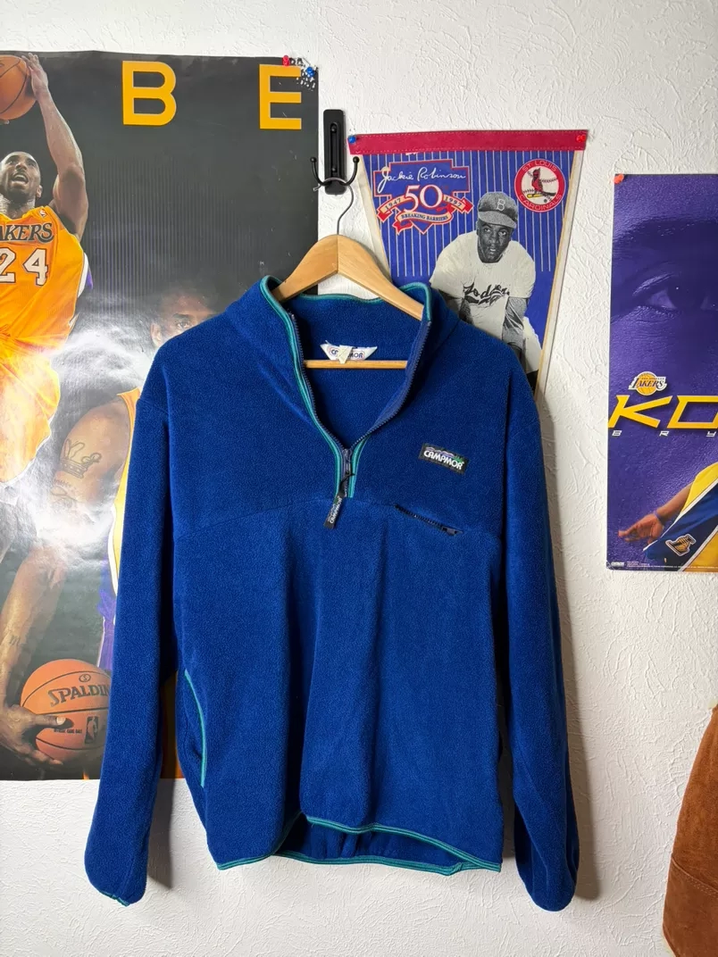 Vibrant Blue Camphor Fleece Half-Zip Pullover