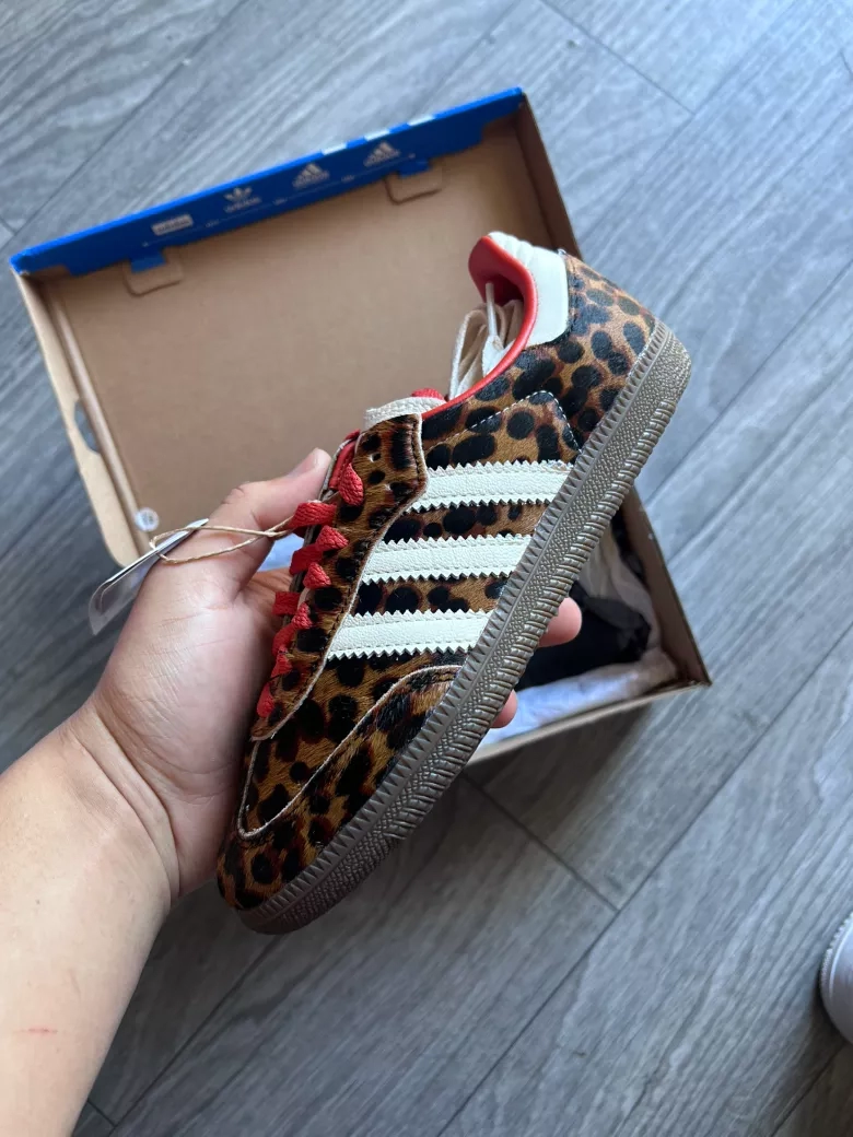 Adidas Samba Leopard Print Sneakers