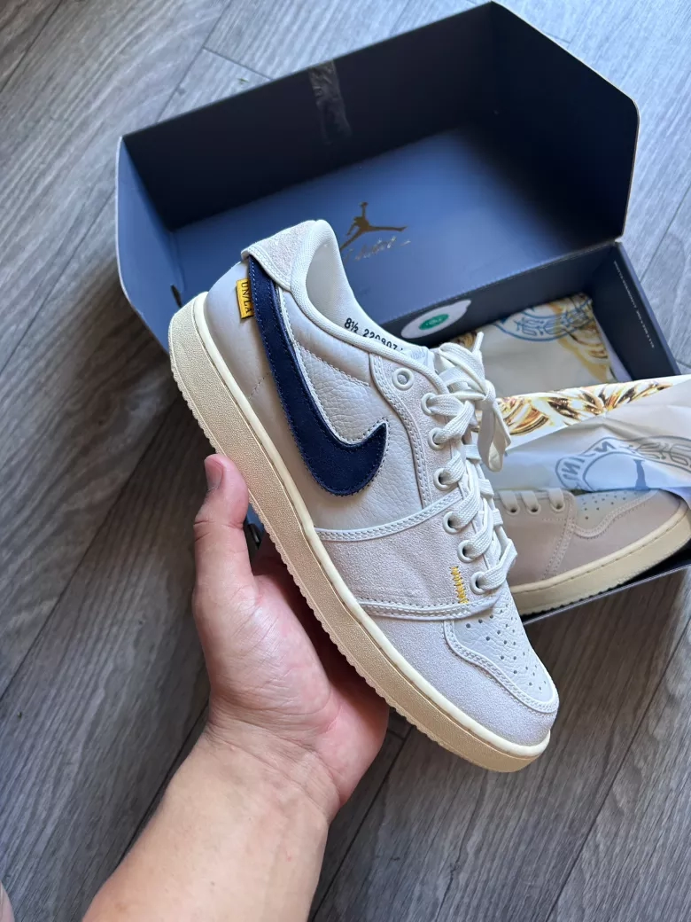 Union x Air Jordan 1 Retro Low OG sail leather