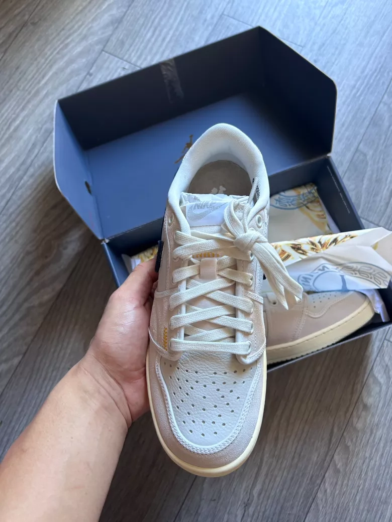 Union x Air Jordan 1 Retro Low OG sail leather