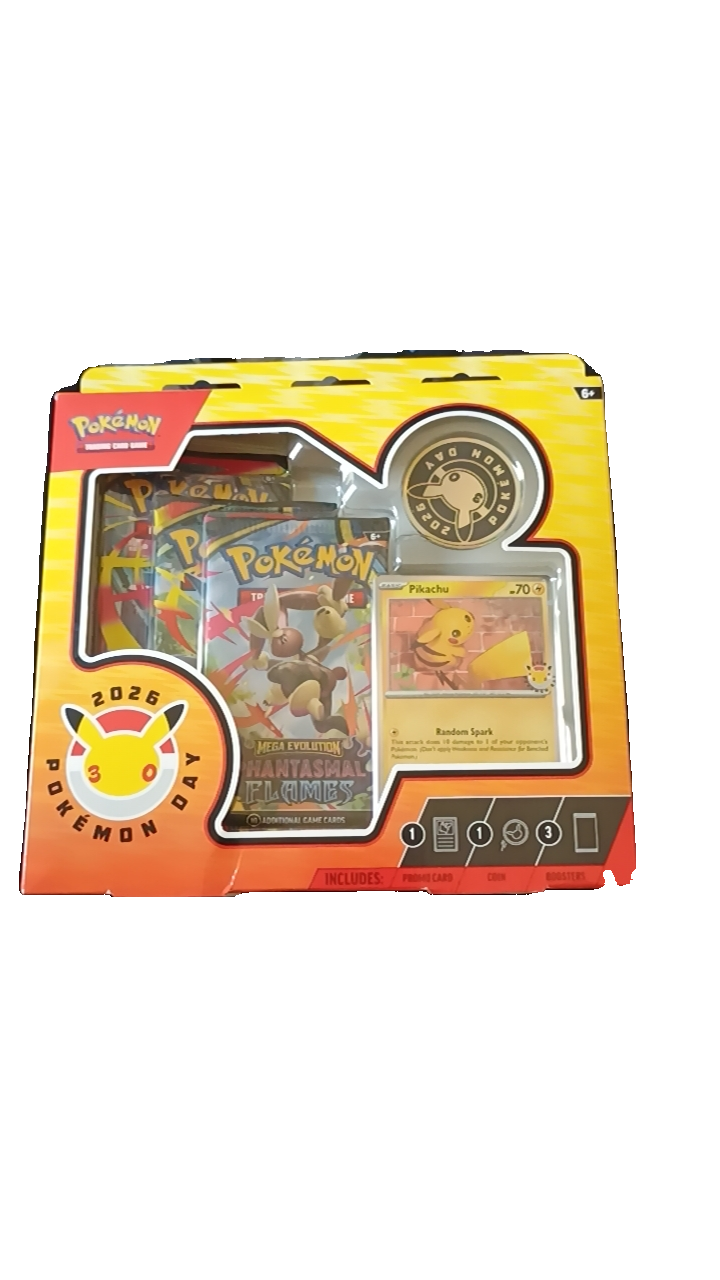 Pokemon Day 2026 Pikachu Mega Evolution Hantasmai Flames Limited Edition Box