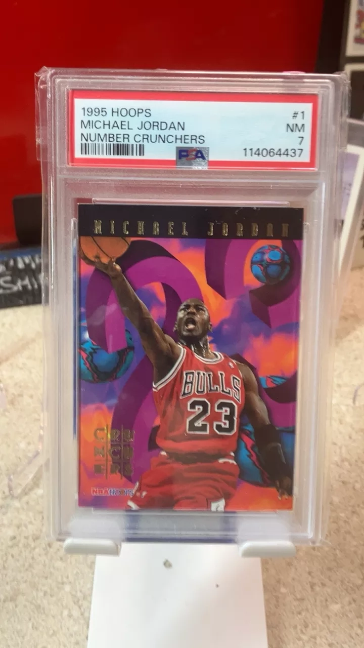 1995 Michael Jordan Hoops Number Crunchers Card