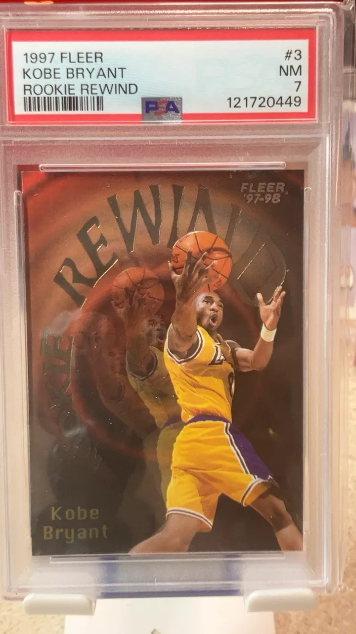 1997 Fleer Kobe Bryant Rookie Rewind Basketball Card